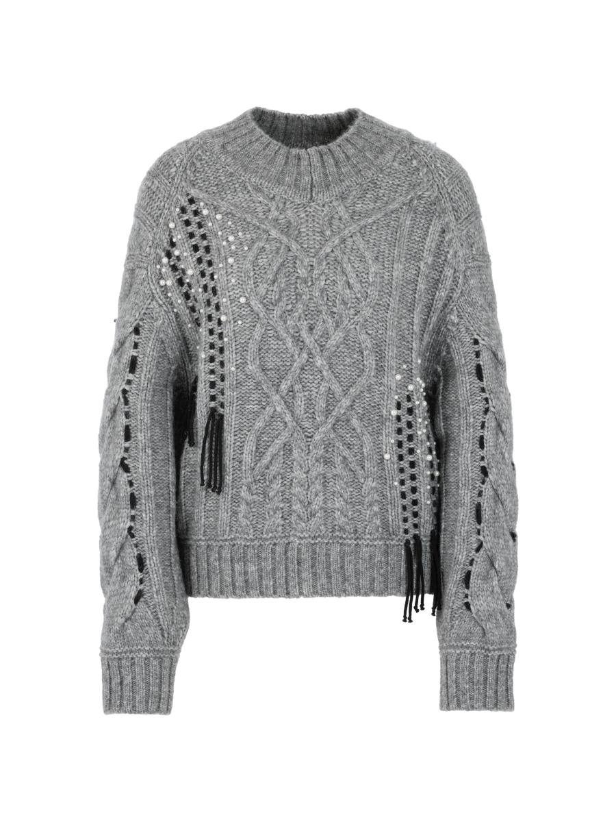 Damen Zopfstrick-Pullover