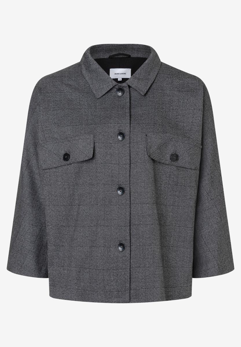 Karierte Blazerjacke