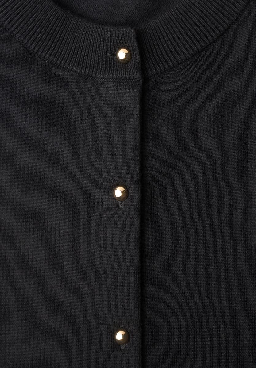 Cardigan mit Rundhals und Knopfleiste Street One