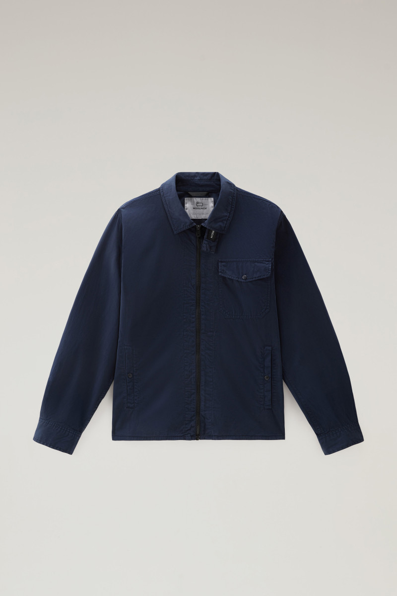 Herren Overshirt Garment Dyed