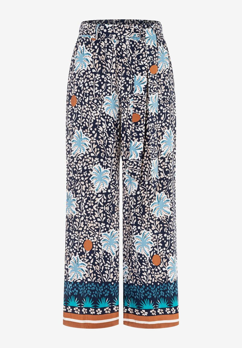 Damen Hose Print-Culotte