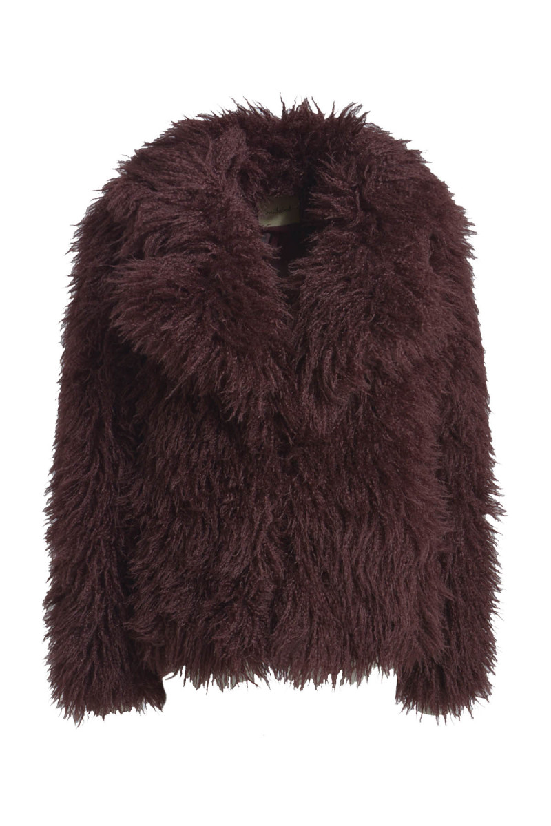 Damen Jacke Fake Fur