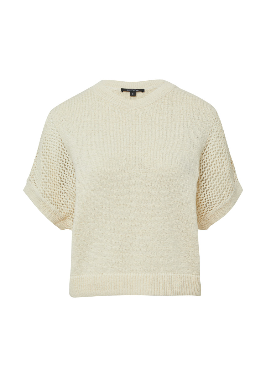 Damen Strickpullover Kurzarm