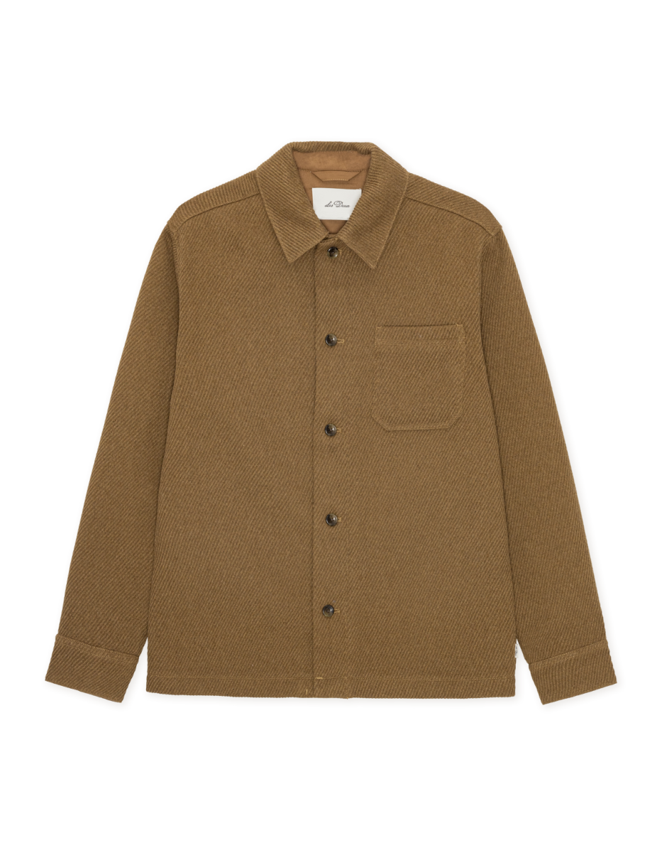 Herren Overshirt Woll-Twill