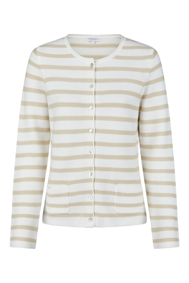 Gestreifte Damen Strickjacke
