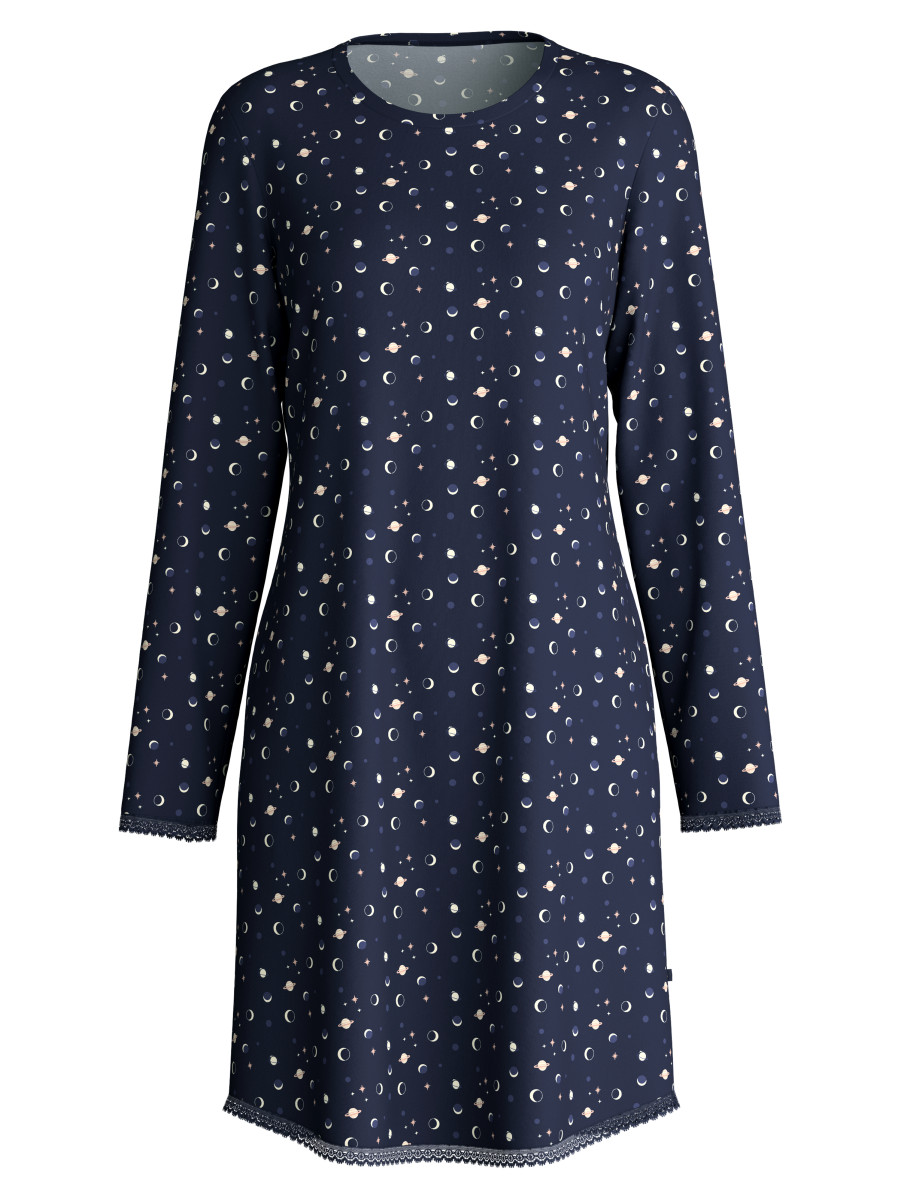 Damen Langarm-Nachthemd