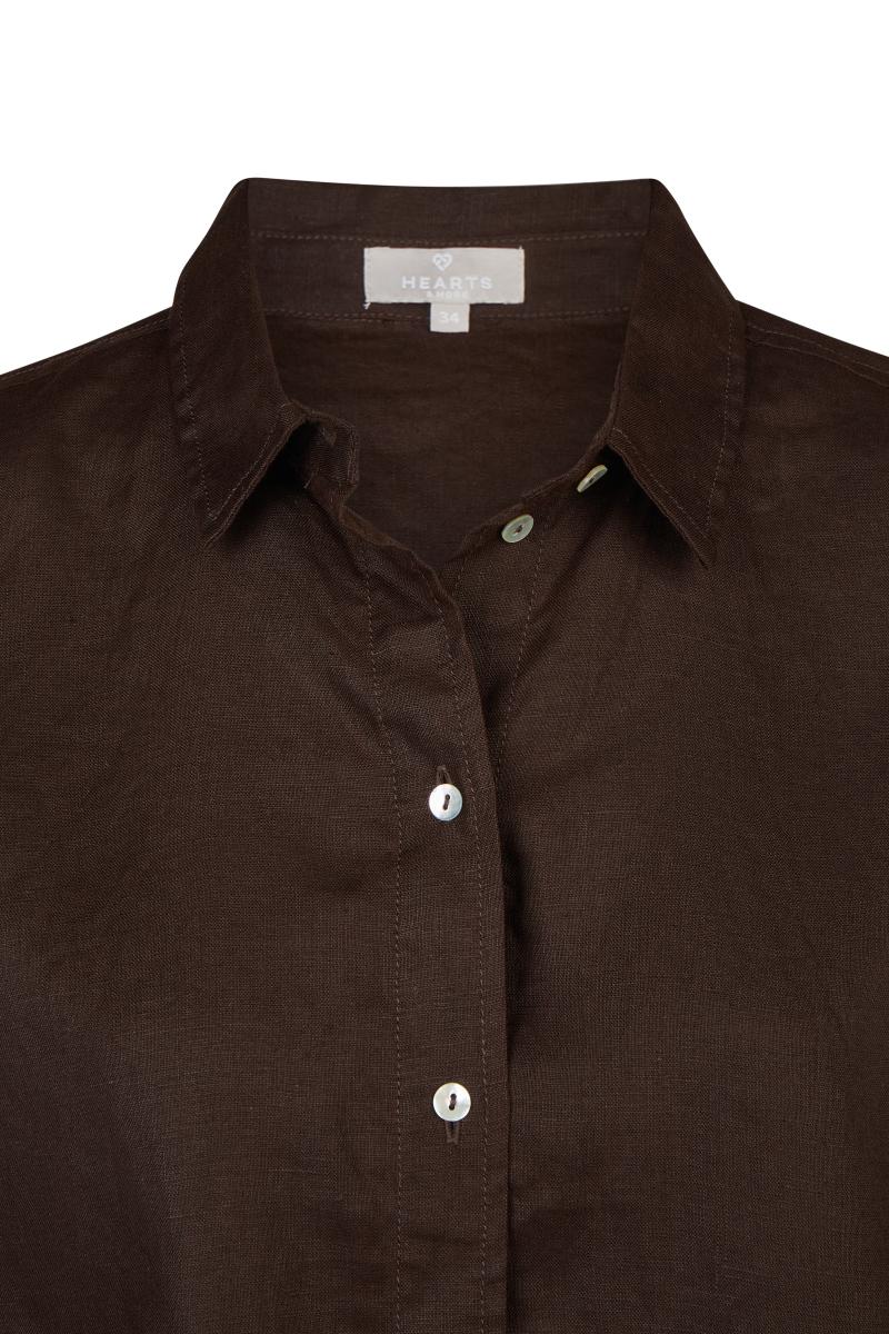 Leinenbluse Kurzarm