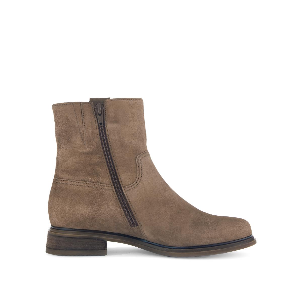 elegante Stiefeletten Rauleder braun