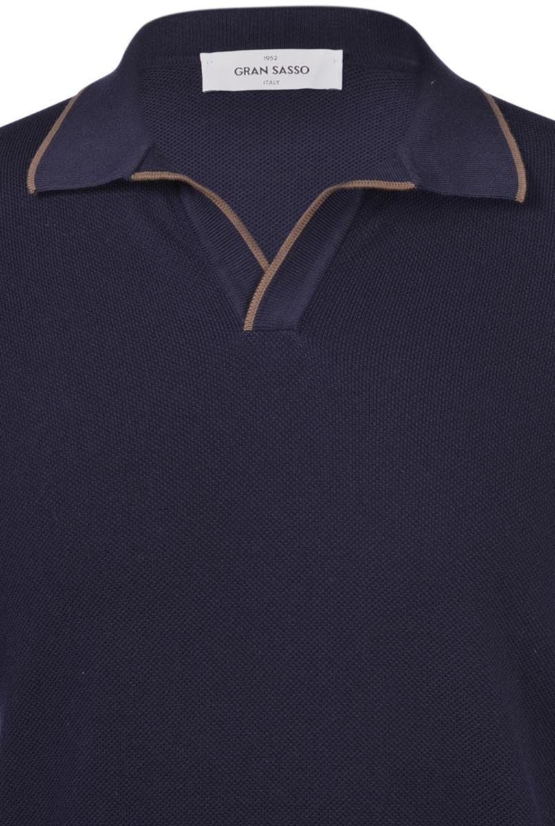 Herren Strick-Poloshirt