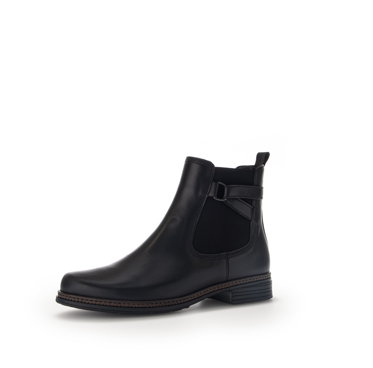 Chelsea Boots Glattleder schwarz