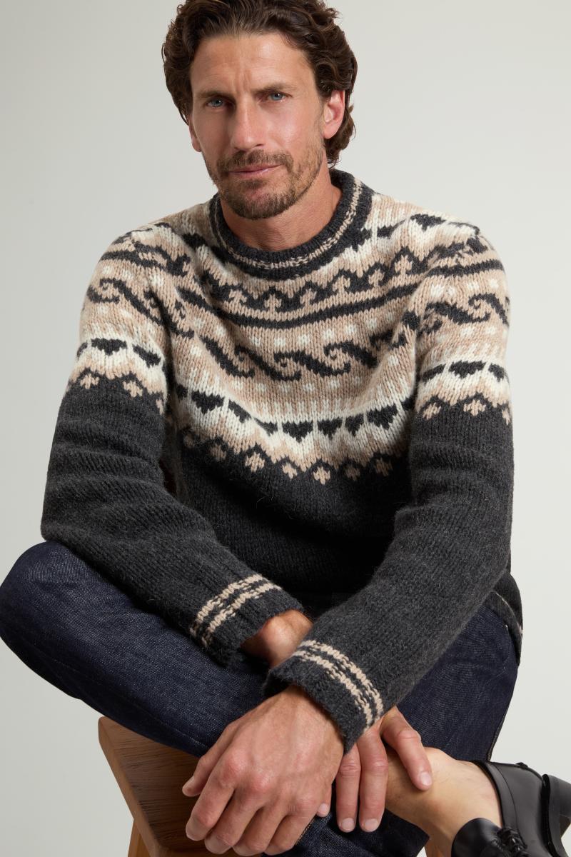 Herren Pullover mit Fair-Isle-Muster