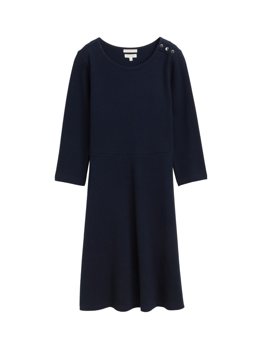Jerseykleid mit Knopf-Details