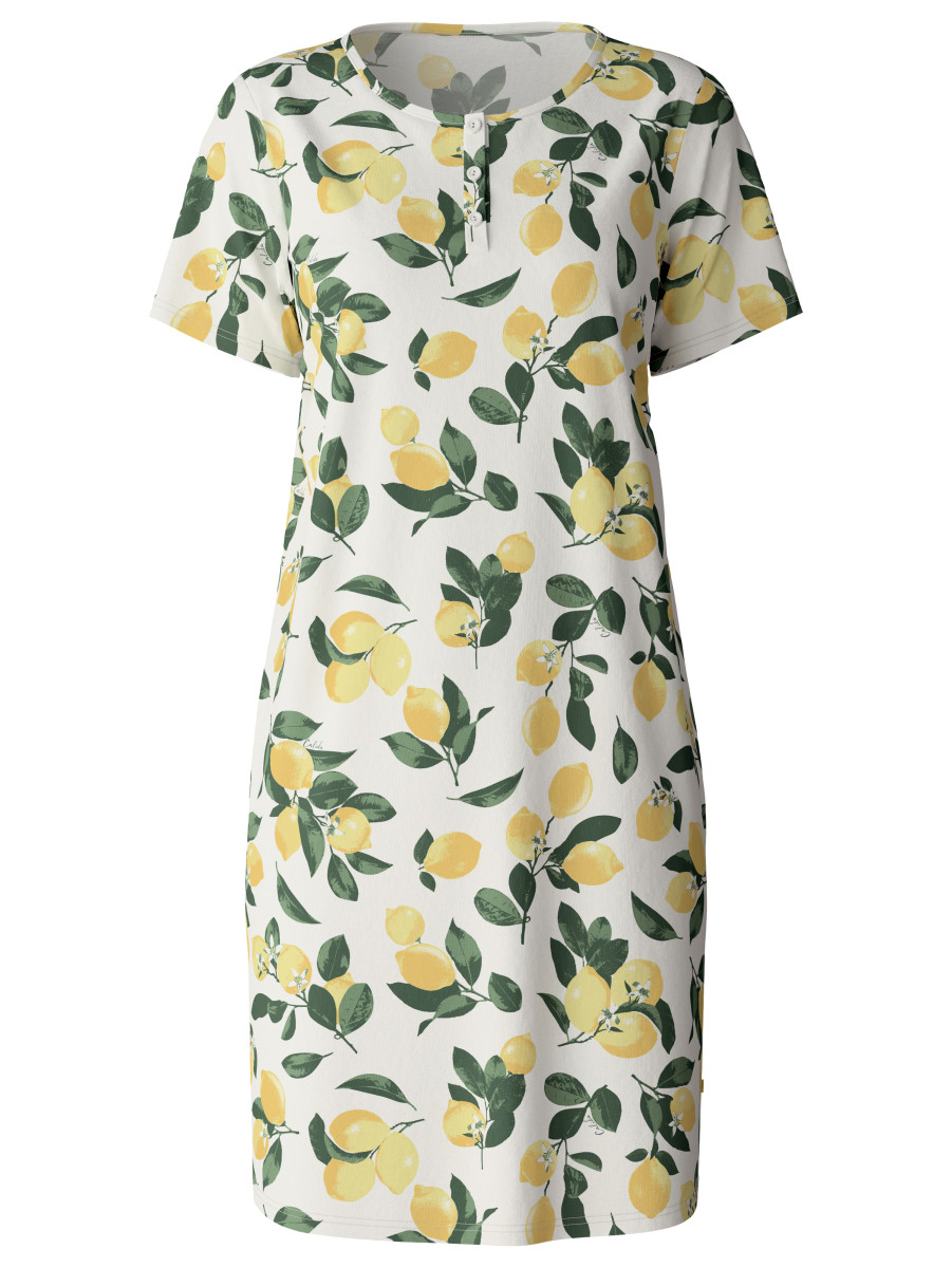 Damen Nachthemd mit Zitronen-Print