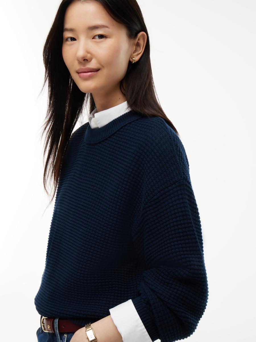Damen Sweatshirt COTTON WAFFLE