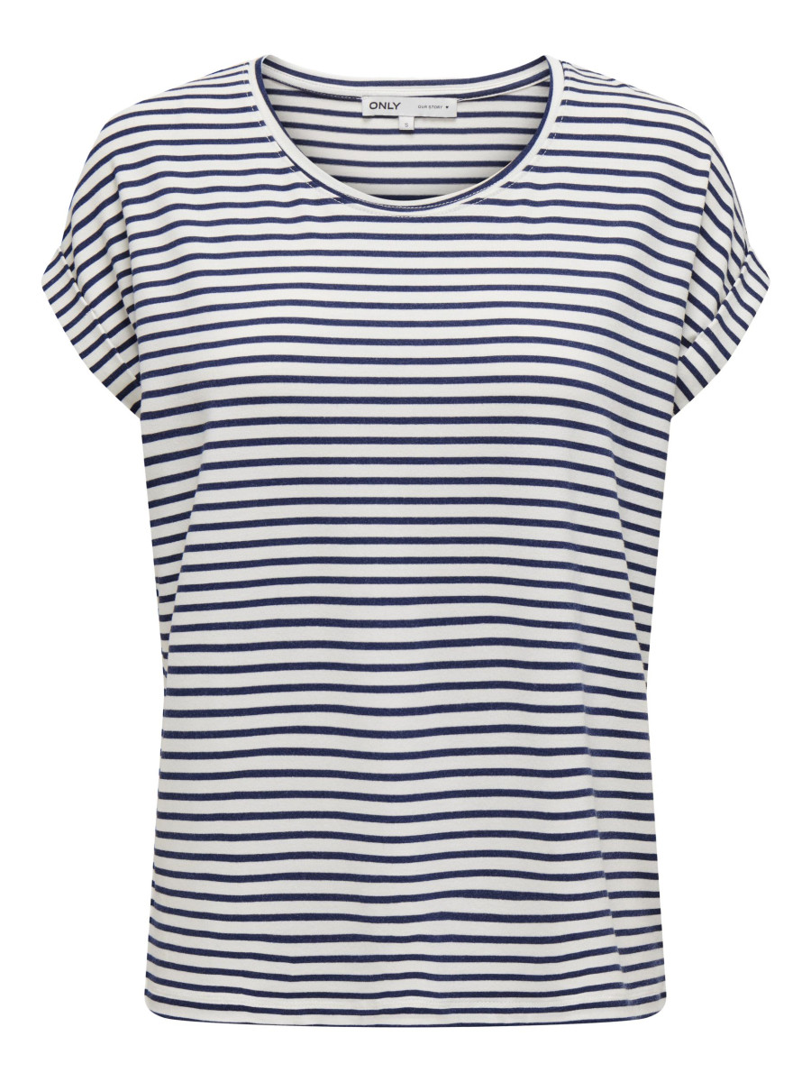 ONLMOSTER STRIPE S/S O-NECK TOP JRS