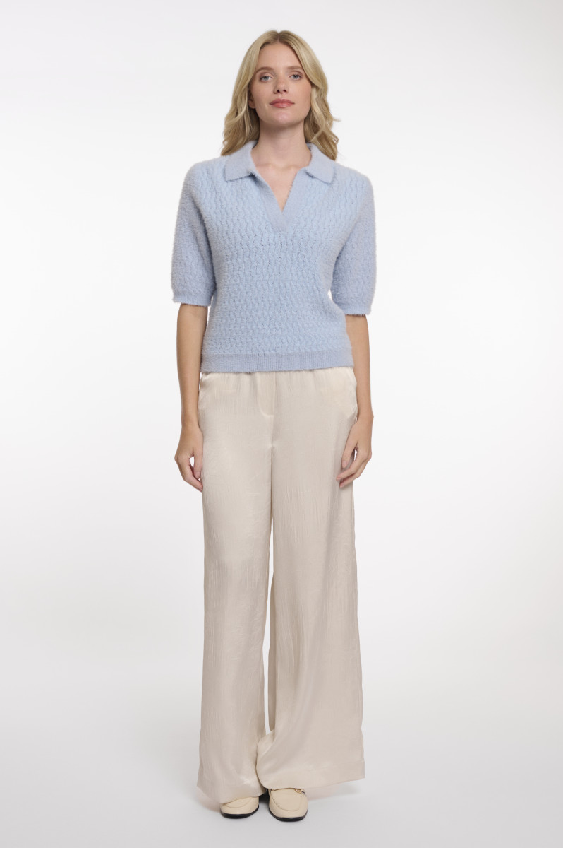 Damen Kurzarm-Pullover Moisa