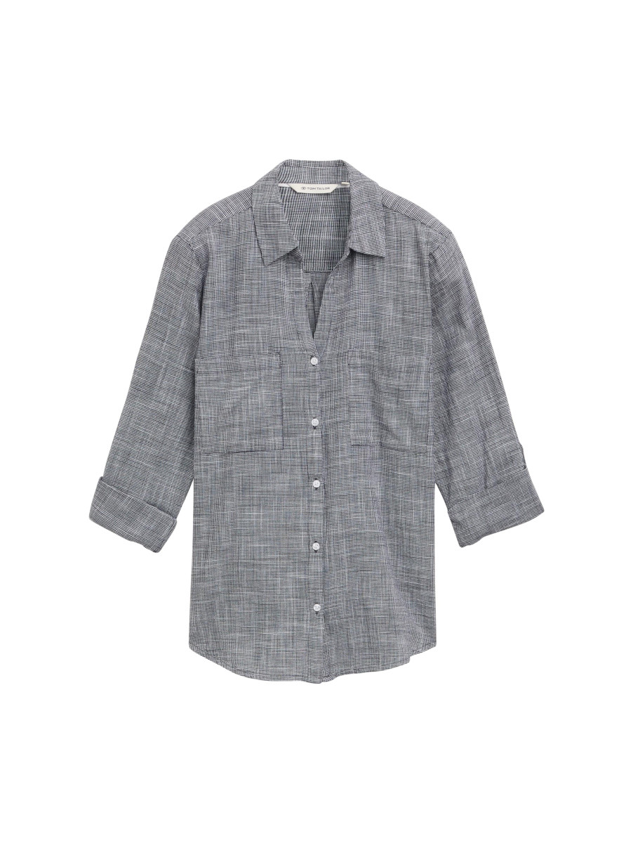Bluse mit Brusttaschen