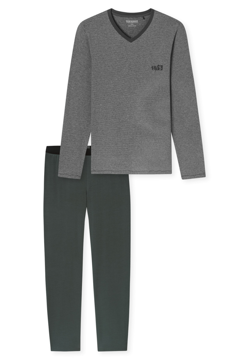 Herren Schlafanzug lang