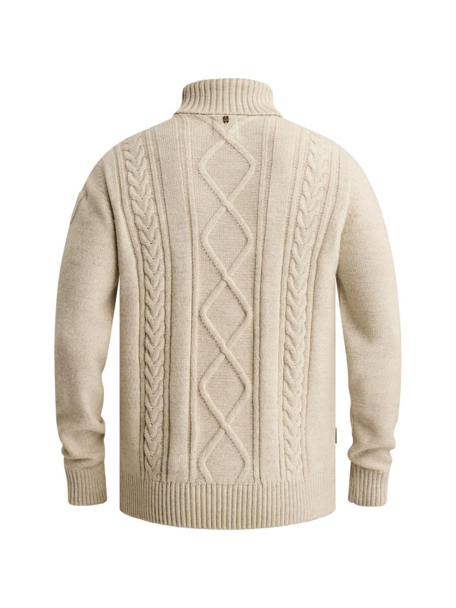 Herren Strickpullover mit Kabelmuster