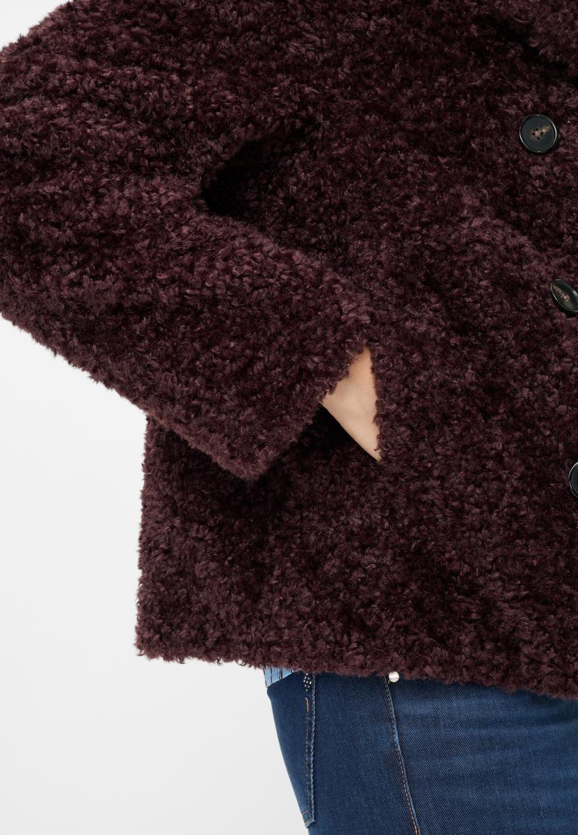 Damen Webpelzjacke