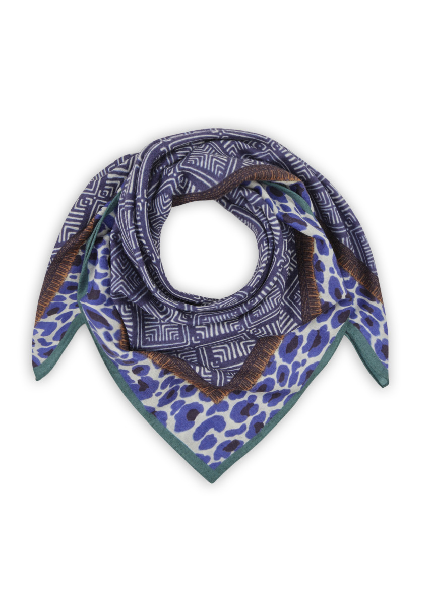 Premium Tuch aus hochwertiger Wolle mit Ethnoprint