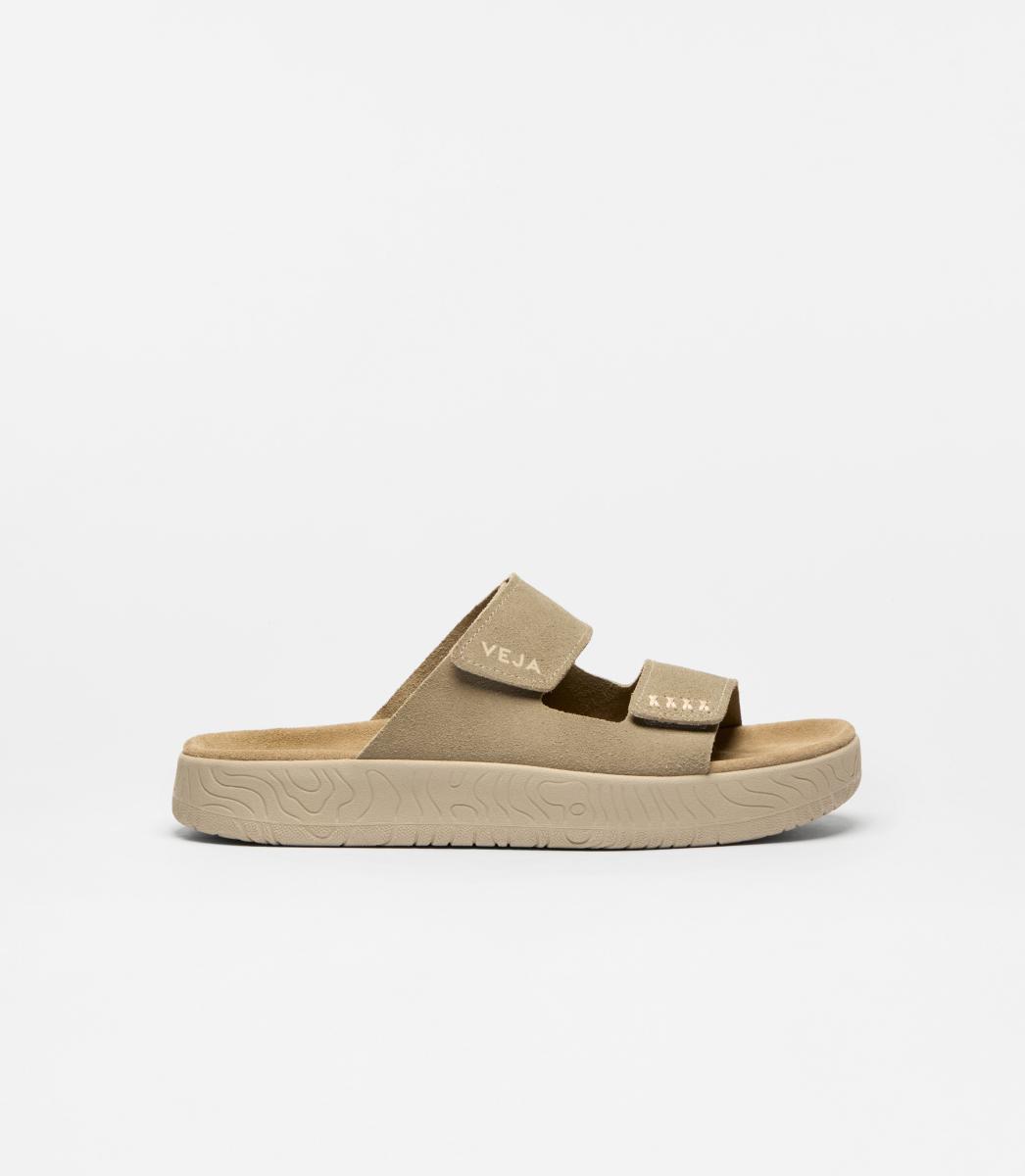 Damen Sandale Etna Suede Taupe Almond