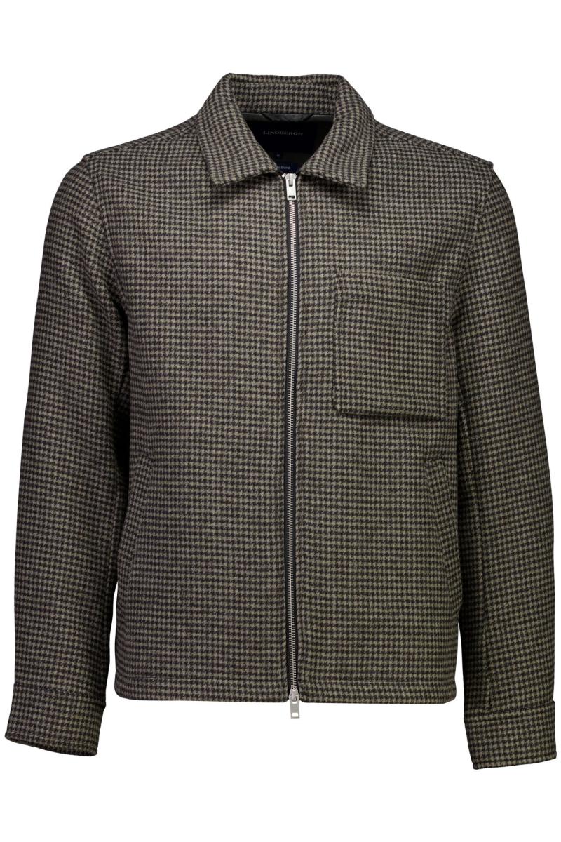 Herren Overshirt Hahnentritt