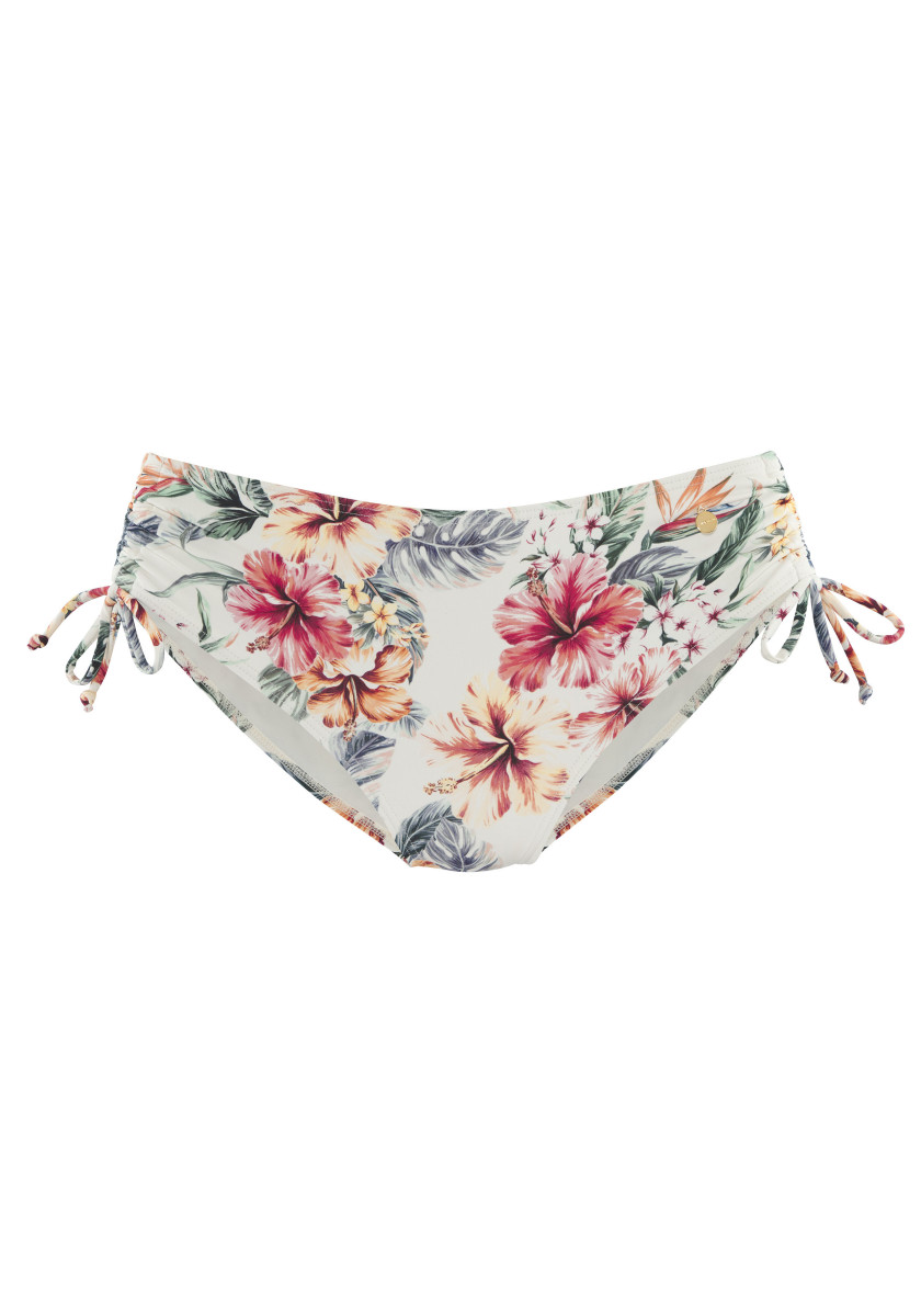 Bikinihose mit Raffung