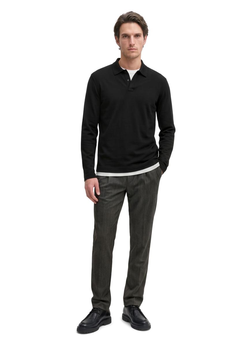 Herren Langarm-Poloshirt