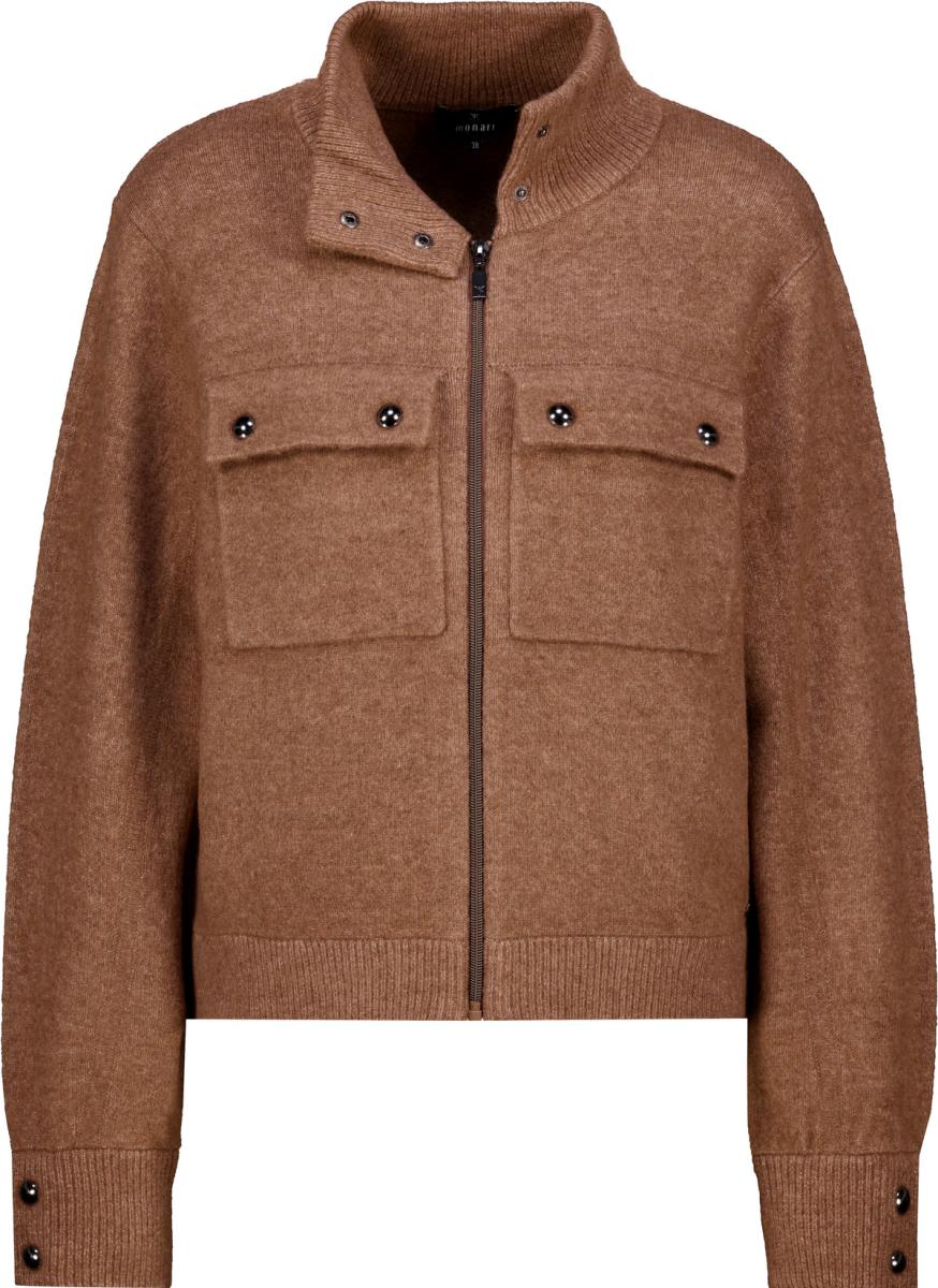 Damen Strickjacke Mit Pattentaschen