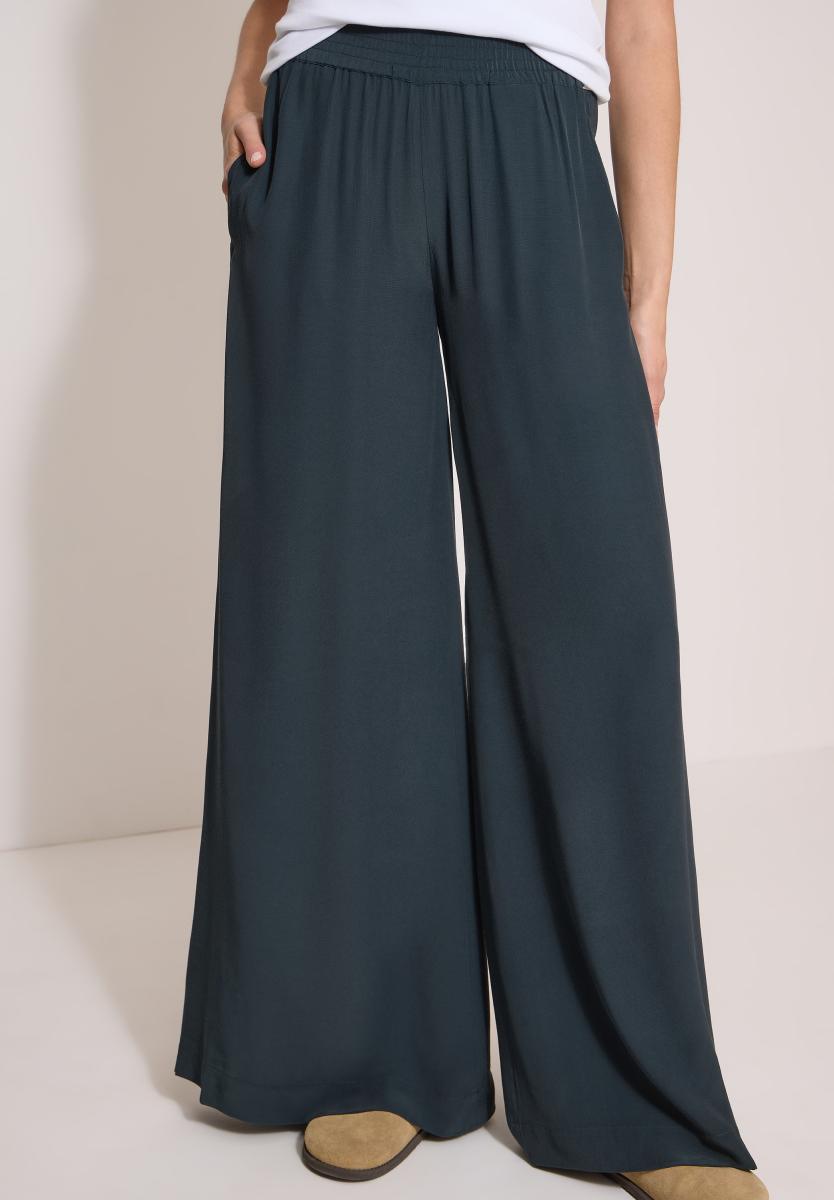 Damen High Waist Wide Leg Hose