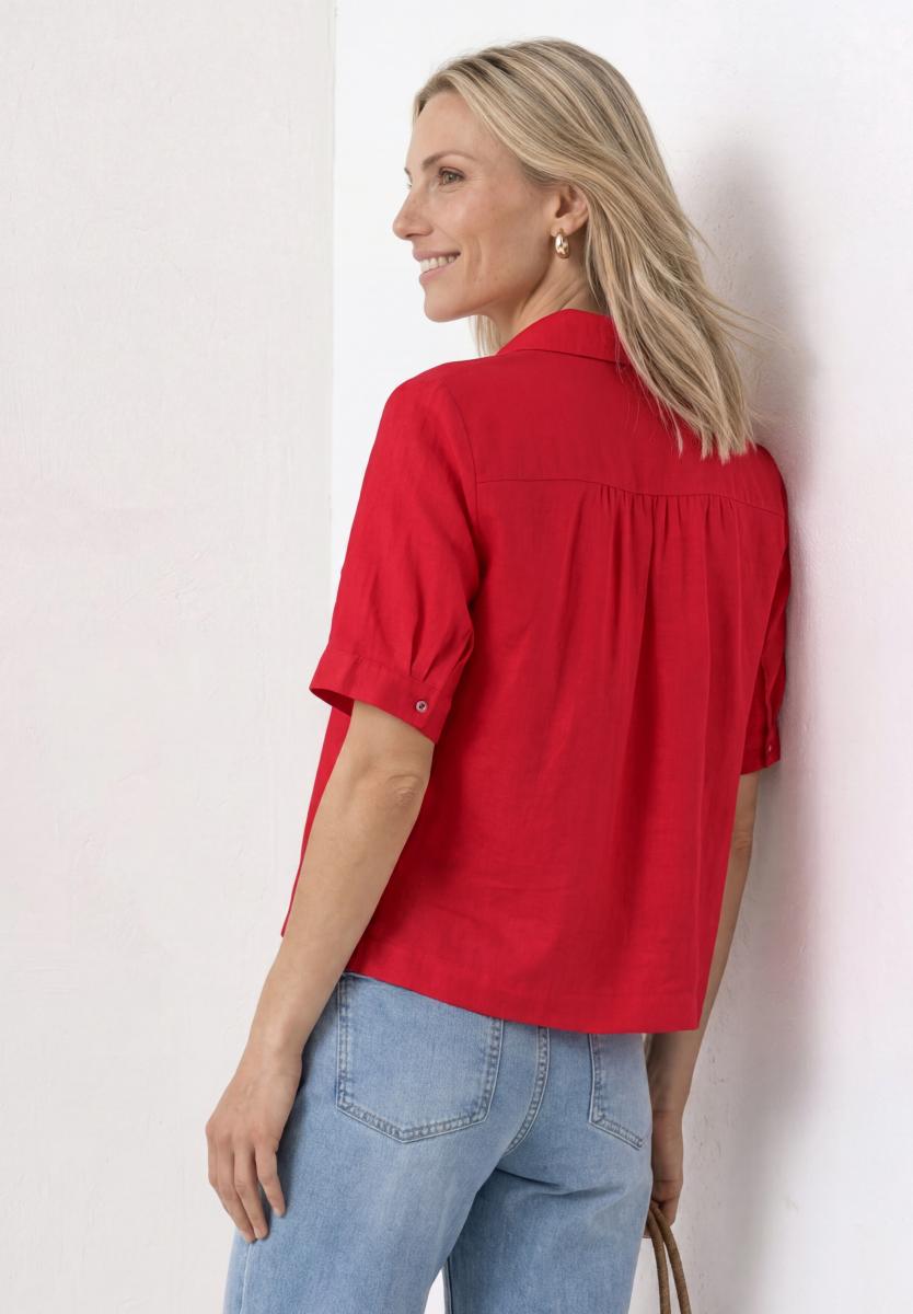 Kurzarm Hemdbluse