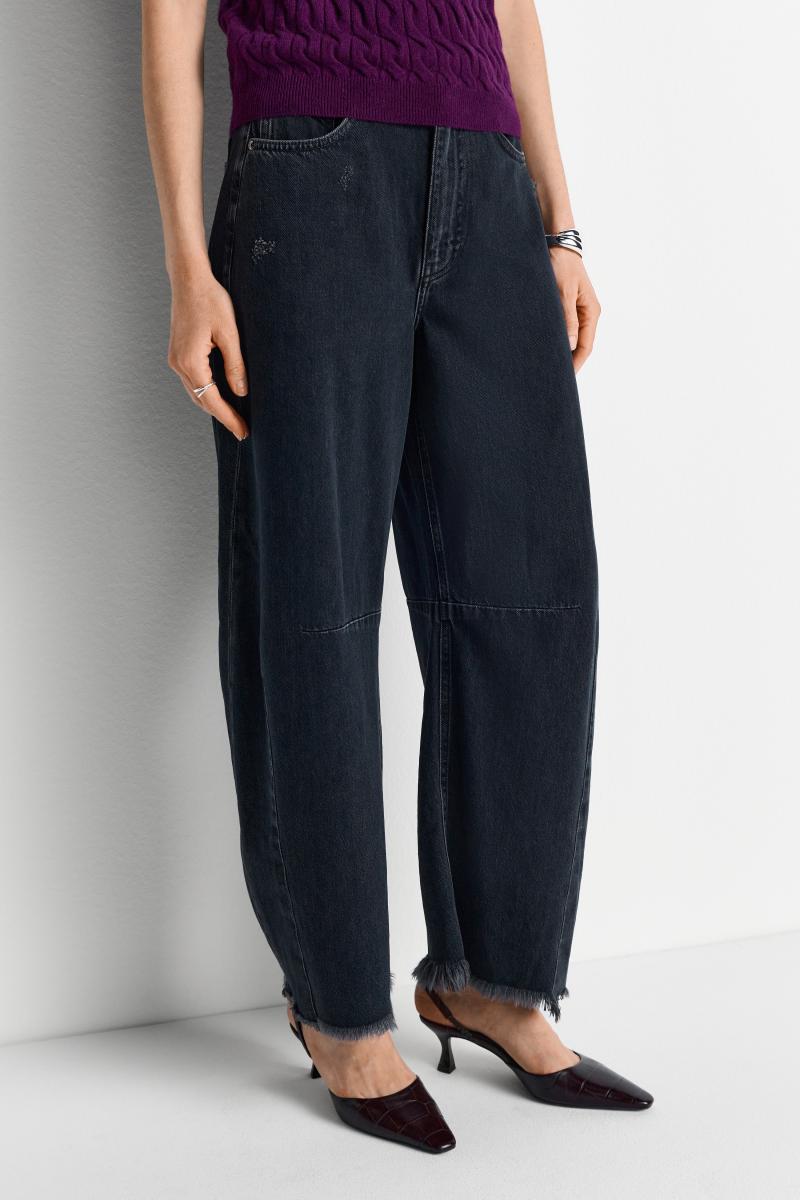 Damen Jeans Blue Black Balloon