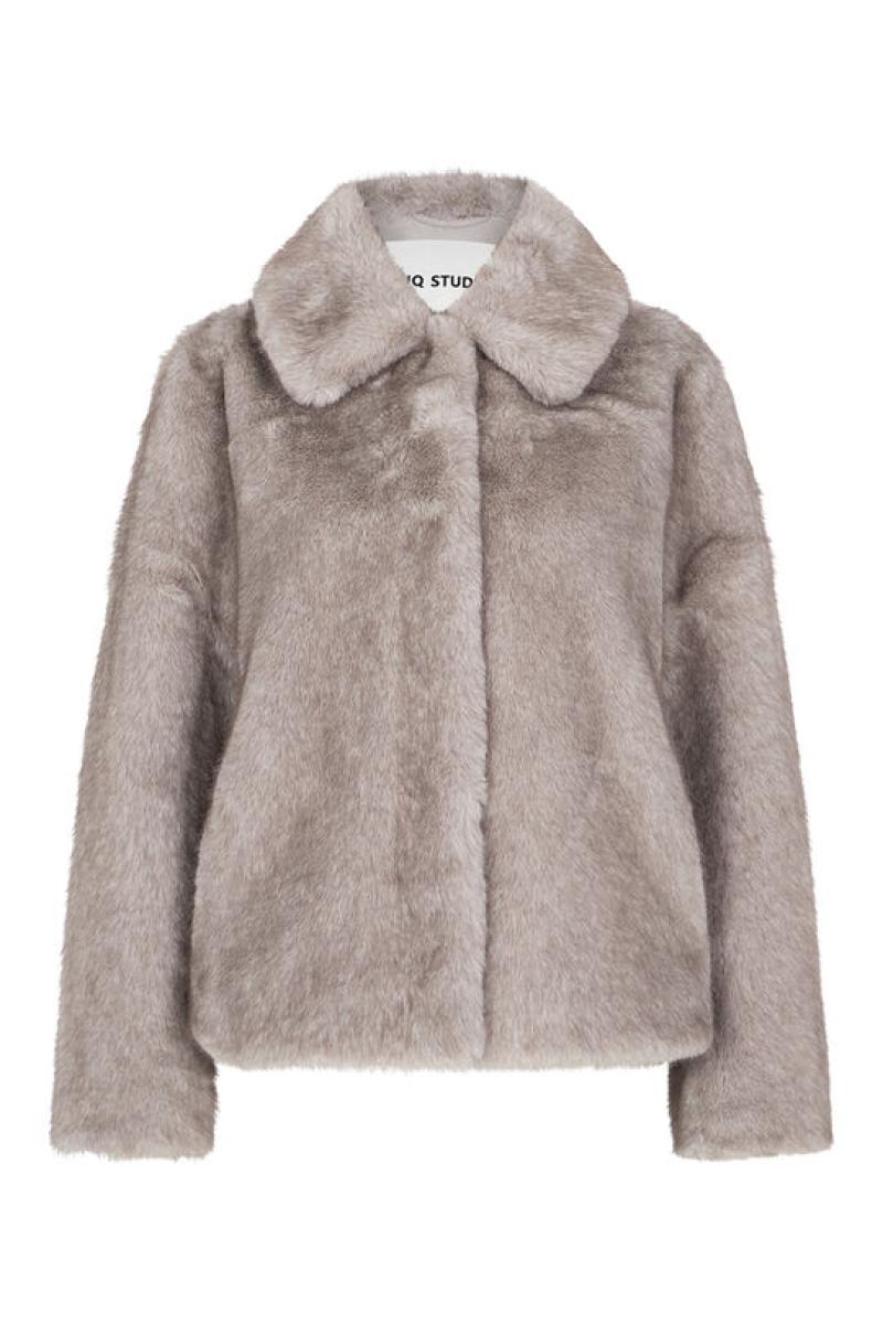 Damen Jacke Fake Fur