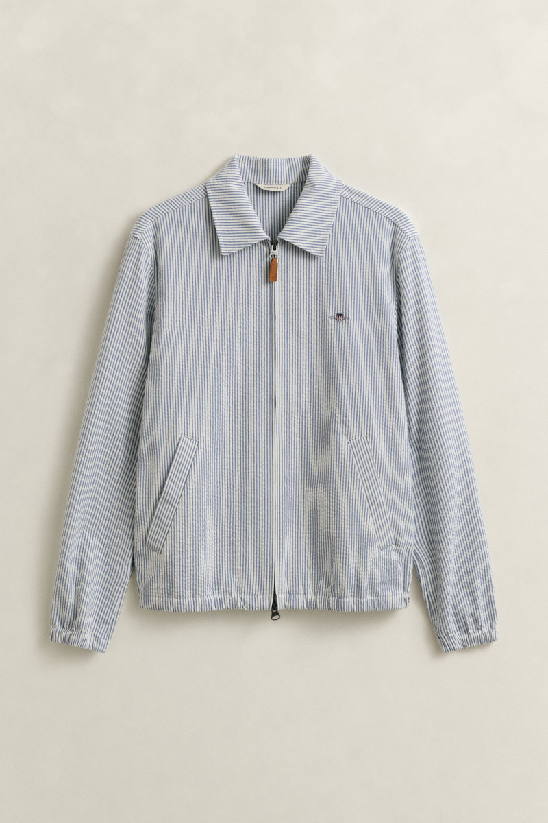 Herren Windcheater Seersucker