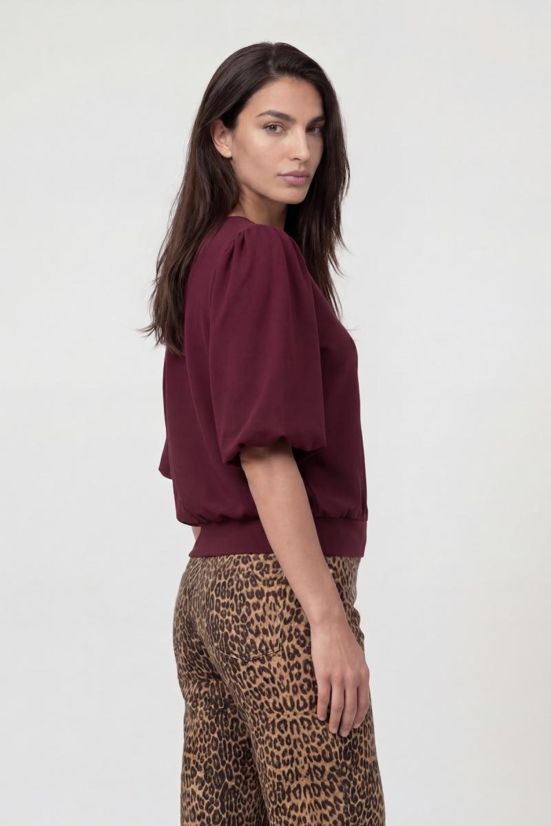Damen Sweatshirt mit Puffärmeln