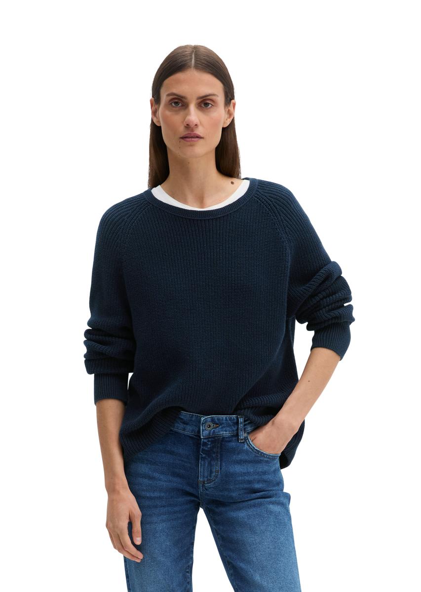 Damen Rundhals-Strickpullover