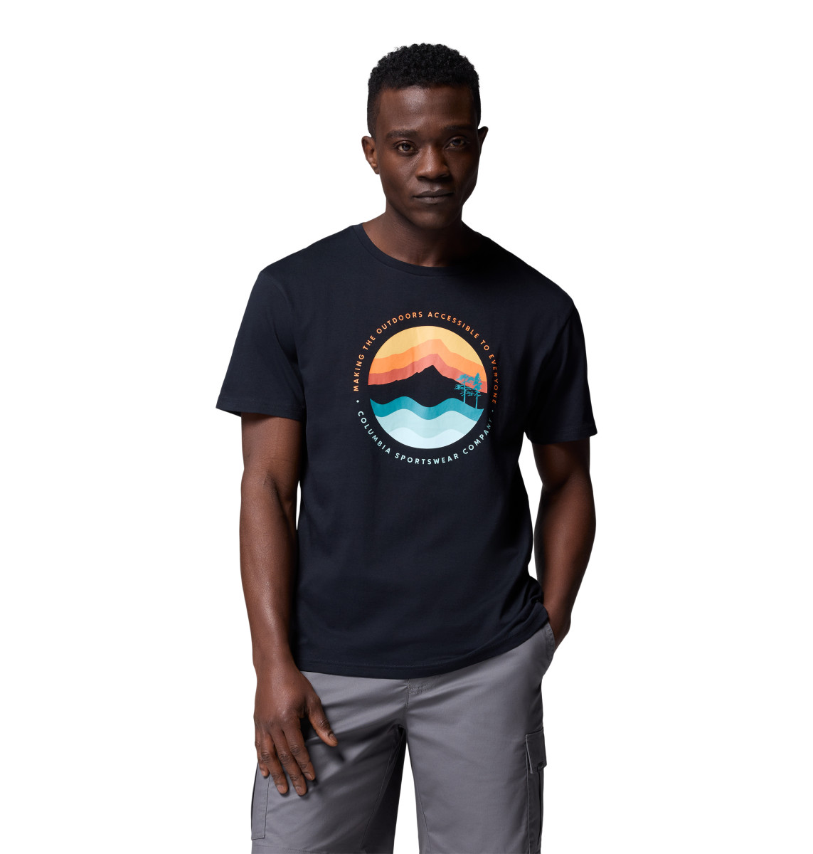Herren T-Shirt Path Lake II