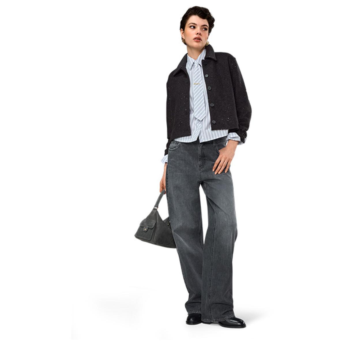 Damen Kurzjacke mit Pailletten