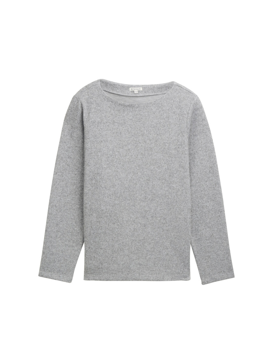 Curvy Sweatshirt mit Knopfdetails