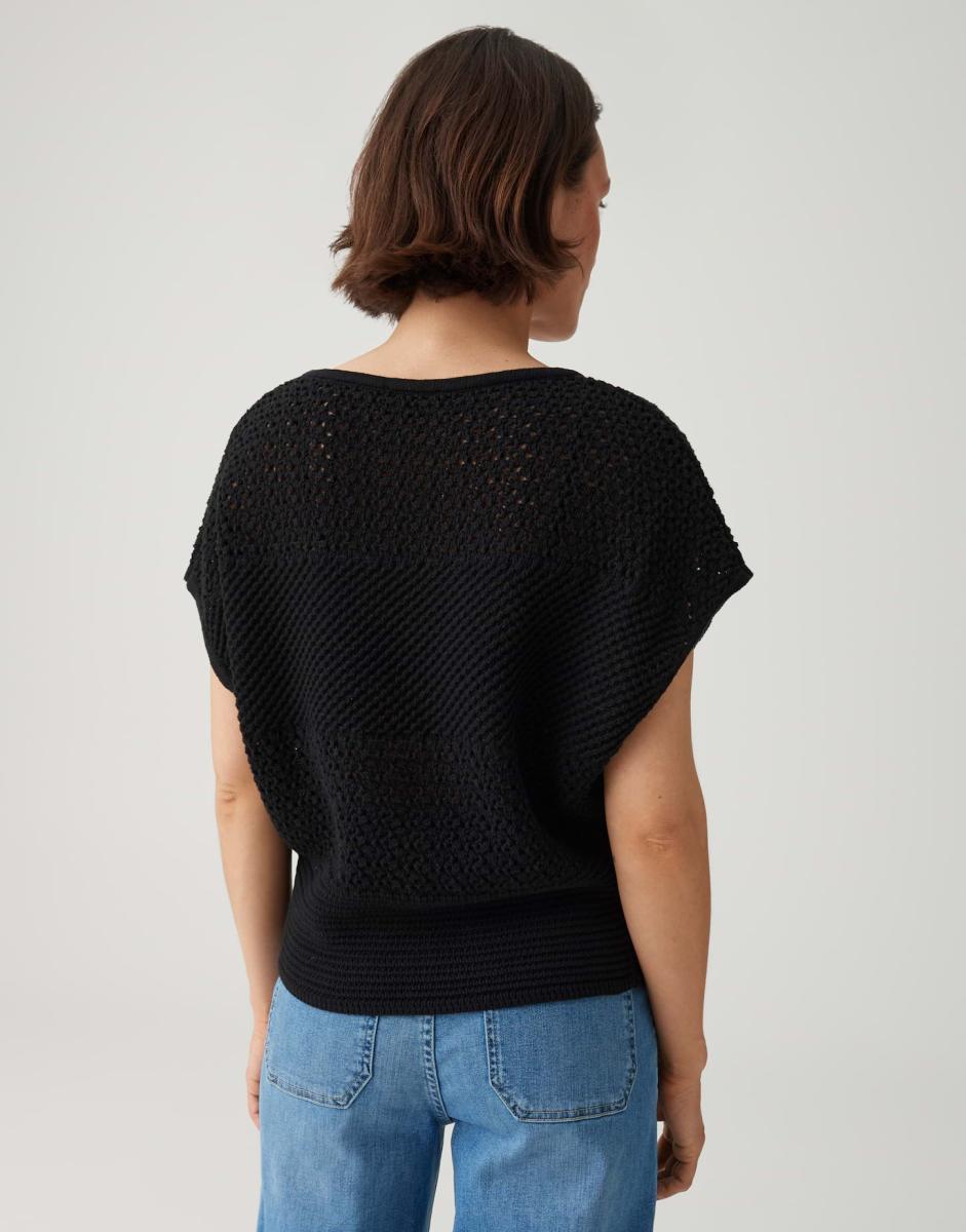 Damen Kurzarm-Pullover Polliva