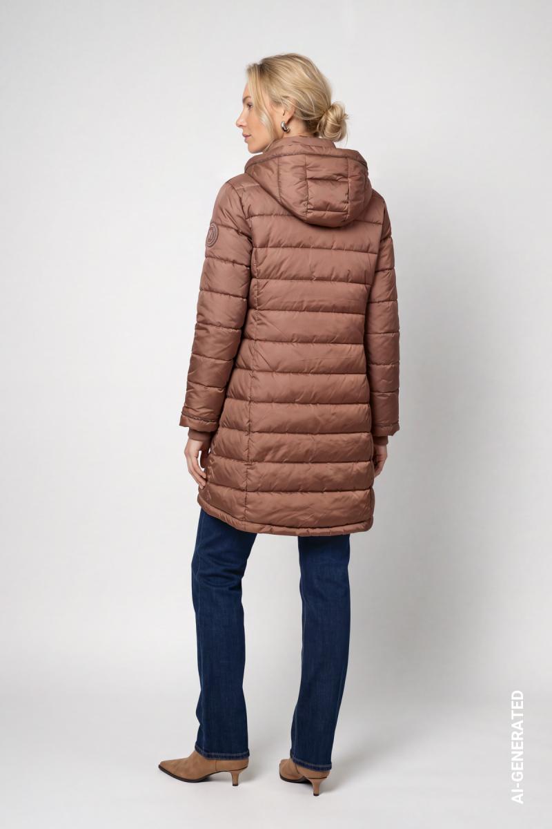Damen Steppmantel mit Patch