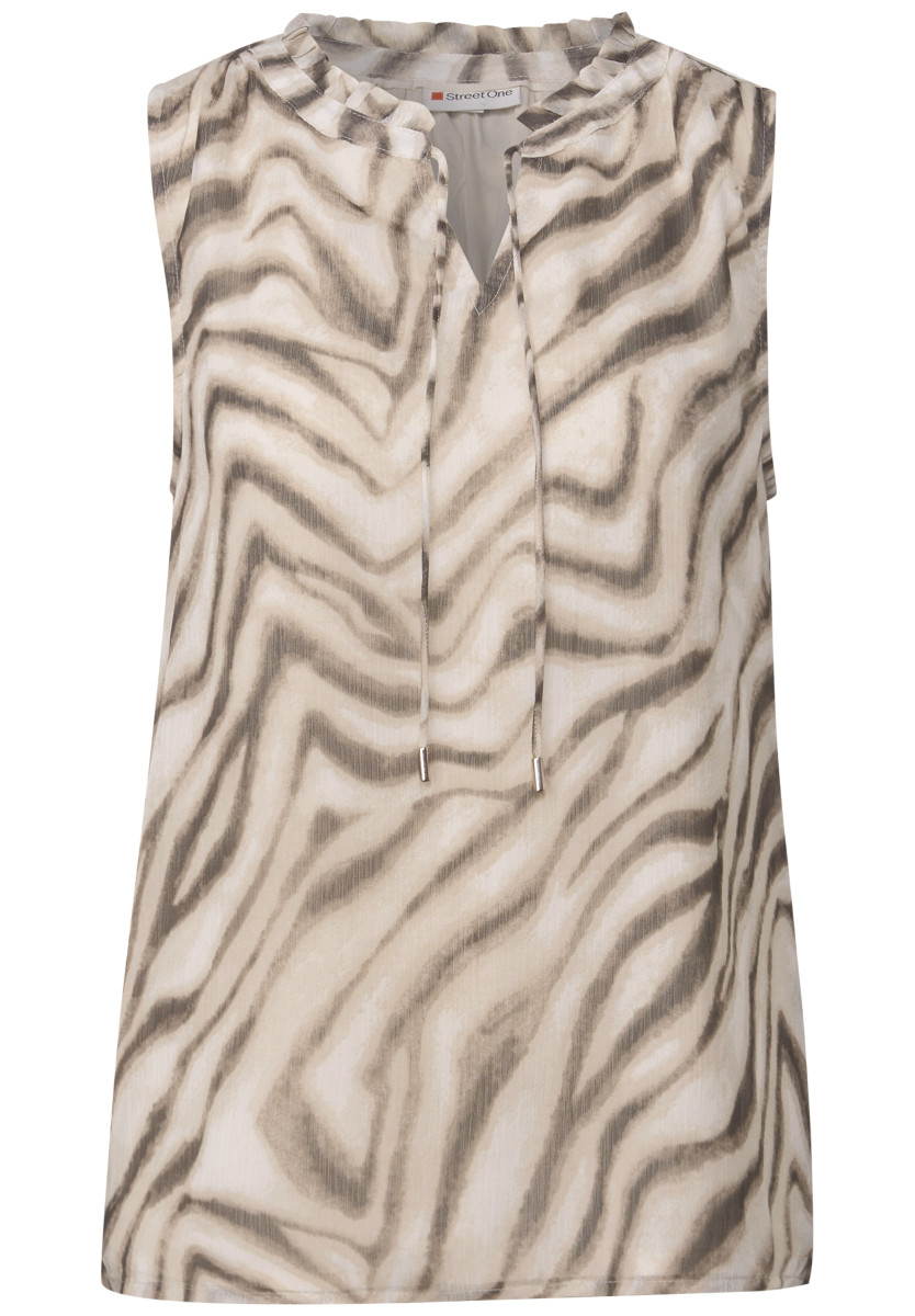 Blusentop Chiffon mit Print