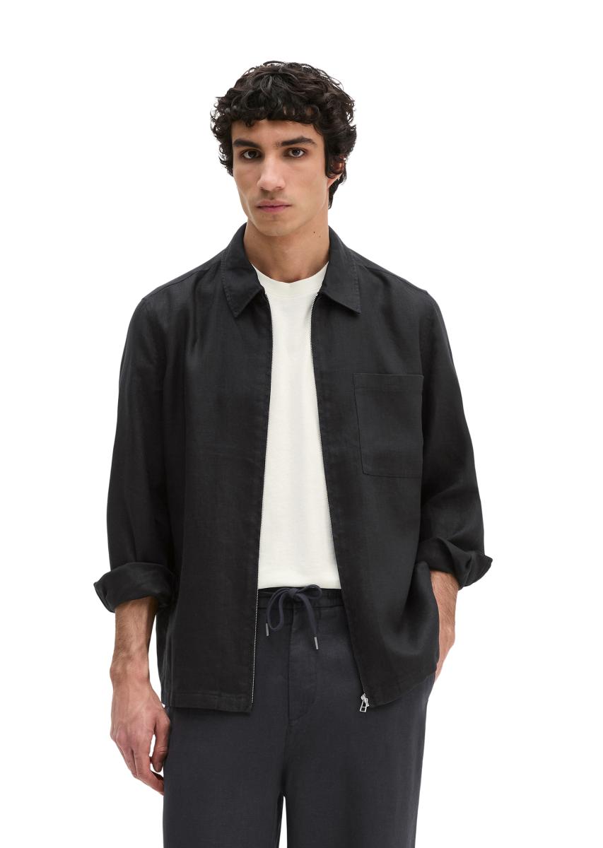 Herren Leinen-Overshirt