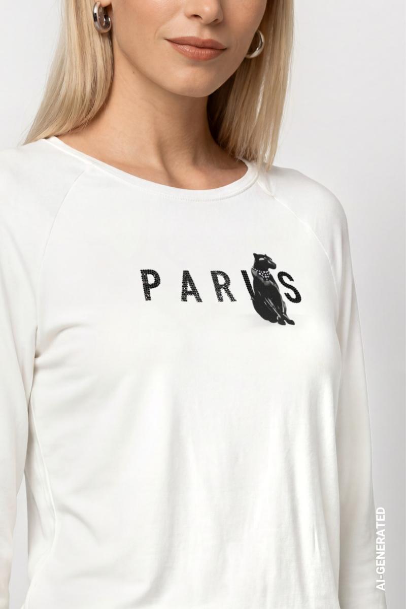 Damen Langarmshirt mit Panther-Print