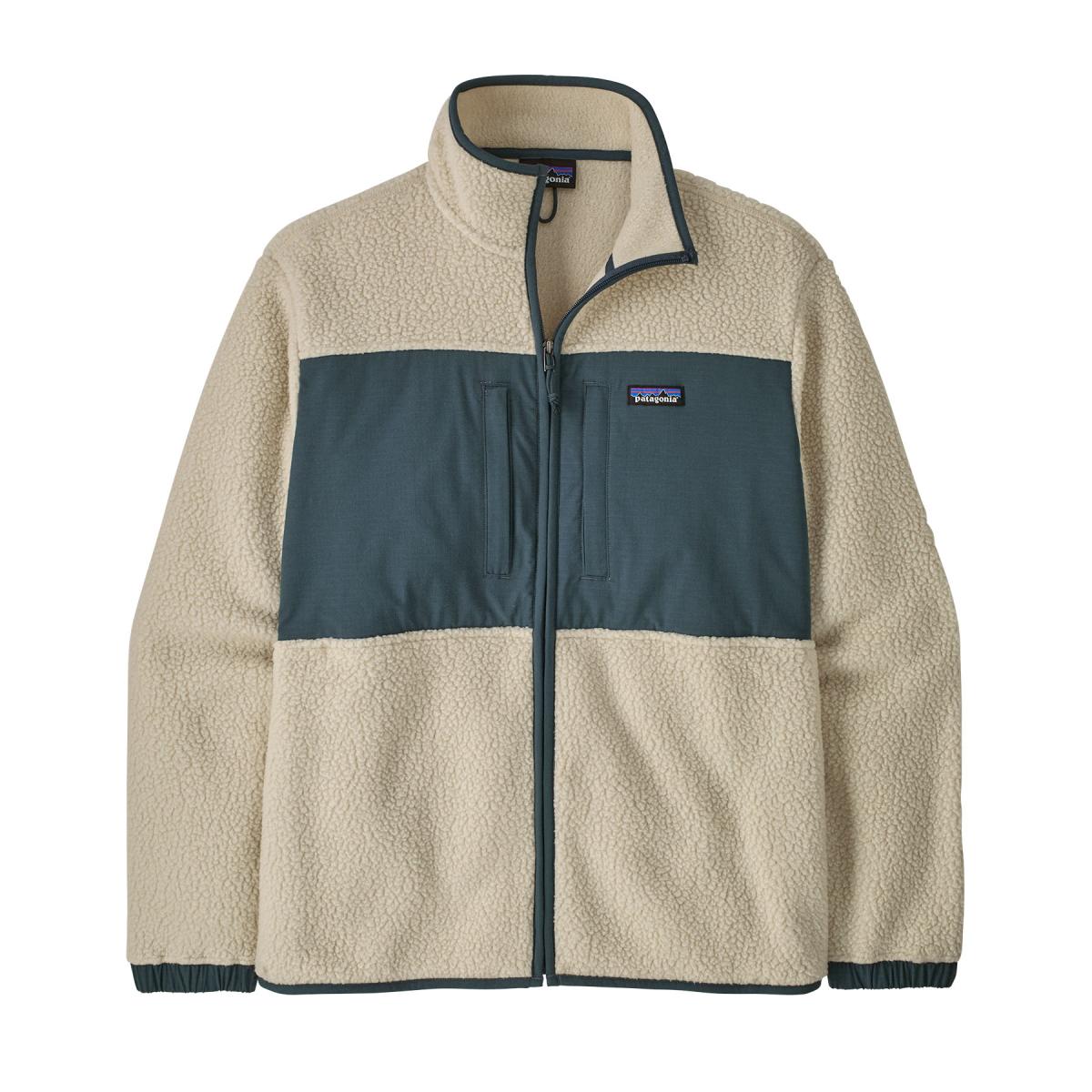 Herren Fleecejacke Retro Pile Patch