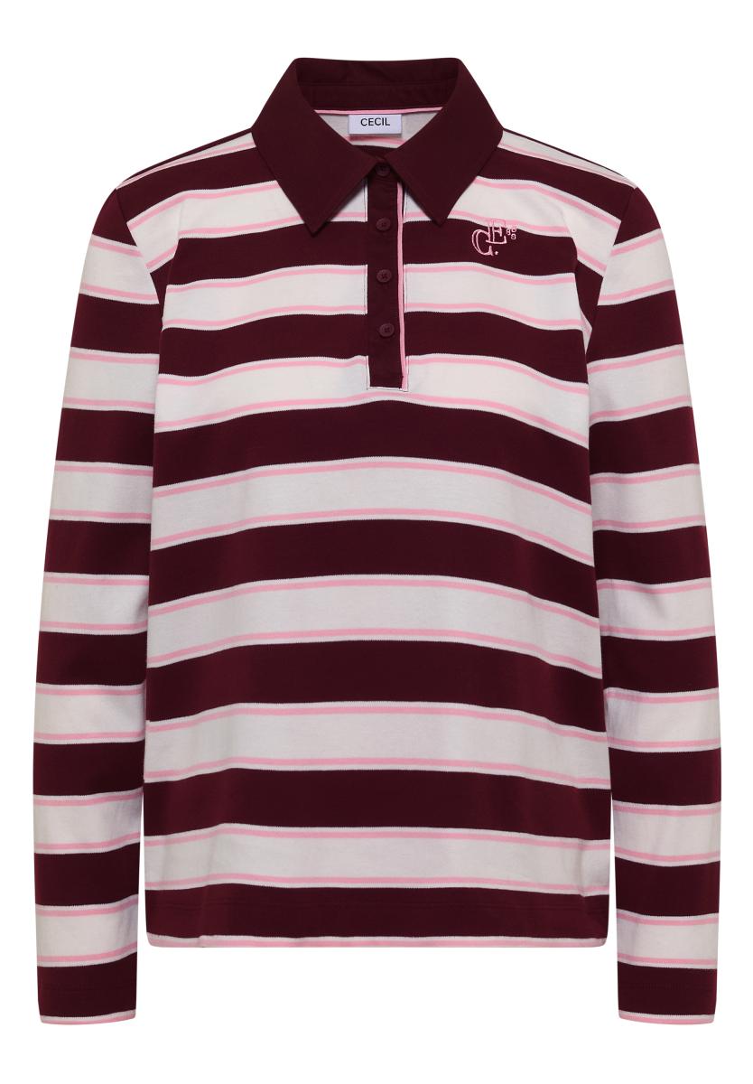 Damen Langarm Poloshirt