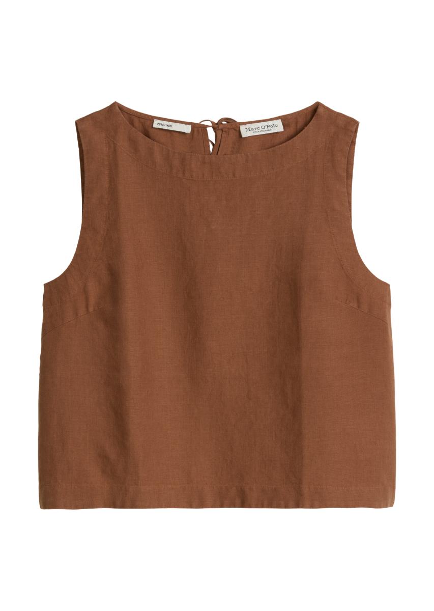 Leinenbluse Kurzarm