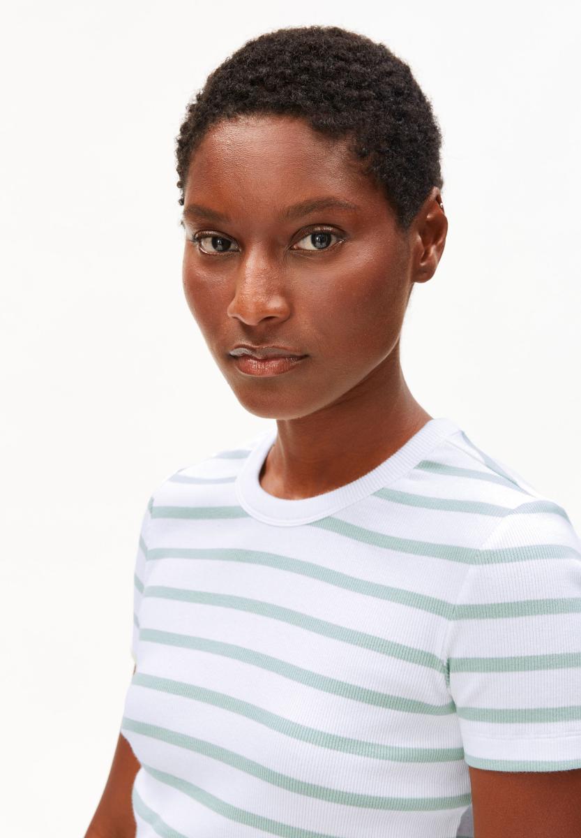 Damen Ripp-T-Shirt KARDAA STRIPES