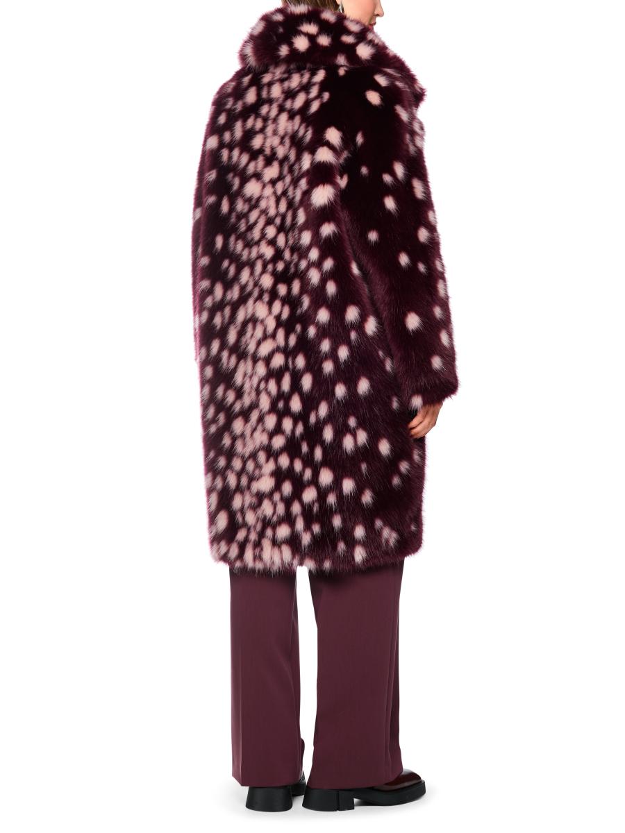 Damen Mantel mit markantem Punkte-Print